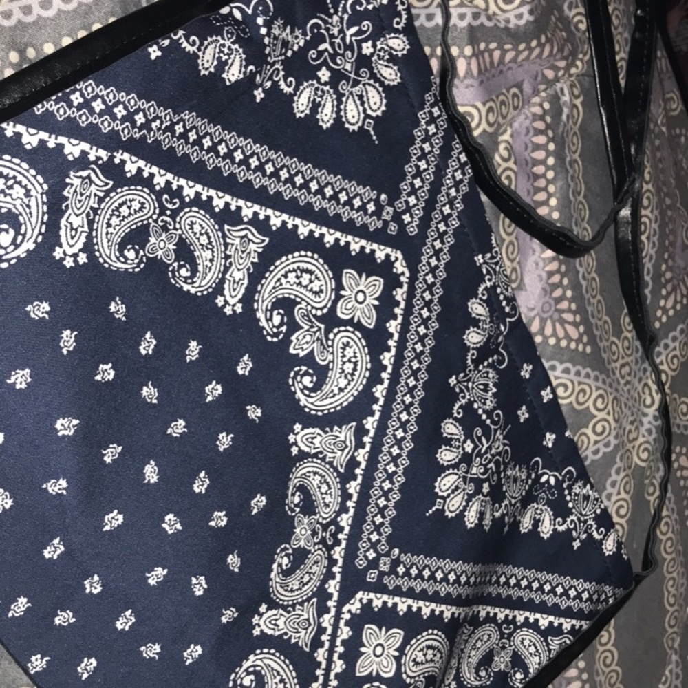 Blue Bandanna Print Bag!!